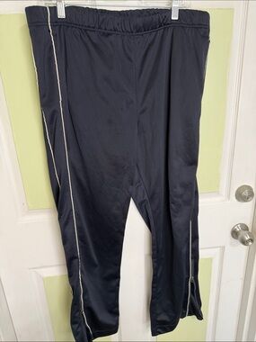 Banana Republic Navy Joggers with White Side Piping